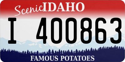 ID license plate I400863