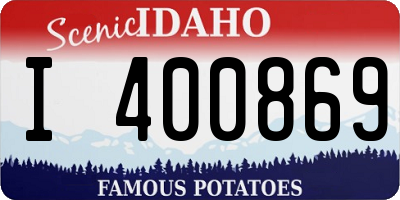 ID license plate I400869