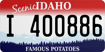 ID license plate I400886