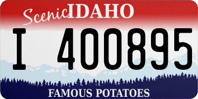 ID license plate I400895