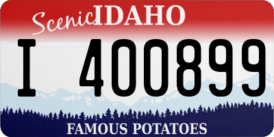 ID license plate I400899