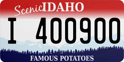 ID license plate I400900