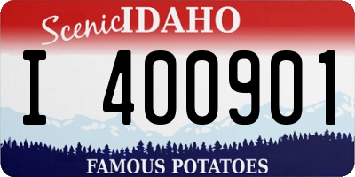 ID license plate I400901
