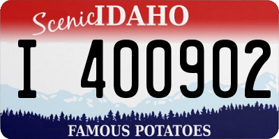 ID license plate I400902