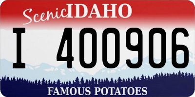 ID license plate I400906