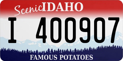ID license plate I400907