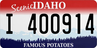 ID license plate I400914