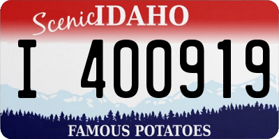 ID license plate I400919