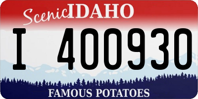 ID license plate I400930