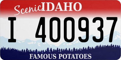 ID license plate I400937