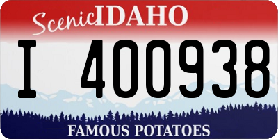 ID license plate I400938