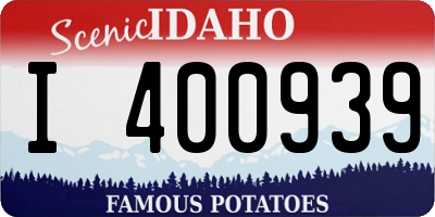 ID license plate I400939