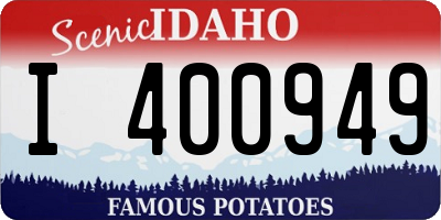 ID license plate I400949