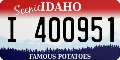 ID license plate I400951