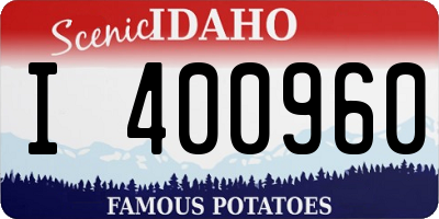 ID license plate I400960