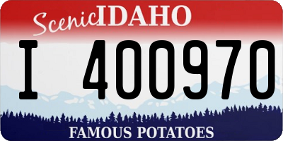 ID license plate I400970