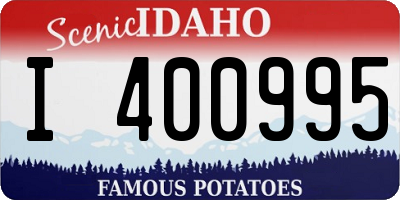 ID license plate I400995