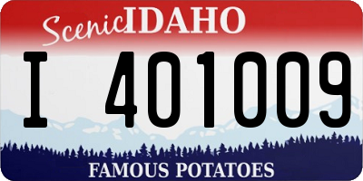 ID license plate I401009