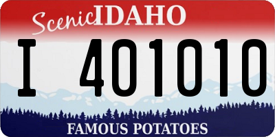 ID license plate I401010