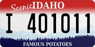 ID license plate I401011