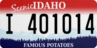 ID license plate I401014