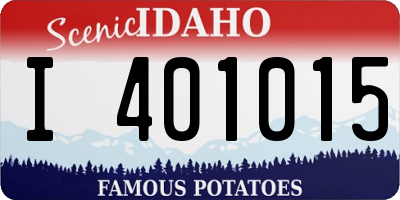 ID license plate I401015