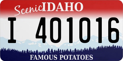ID license plate I401016