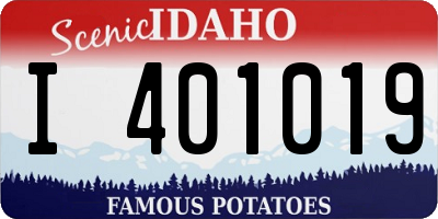 ID license plate I401019