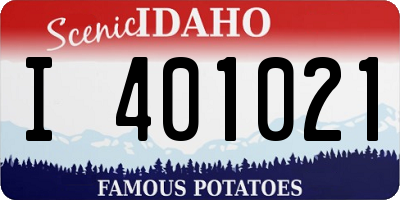 ID license plate I401021