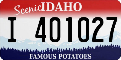 ID license plate I401027
