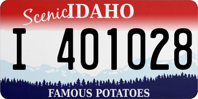 ID license plate I401028