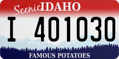 ID license plate I401030