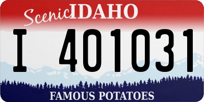 ID license plate I401031