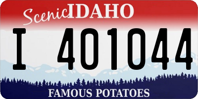 ID license plate I401044