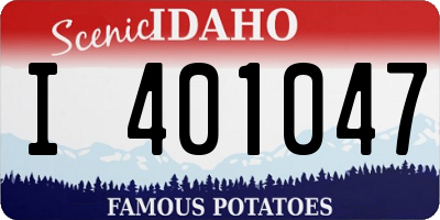 ID license plate I401047