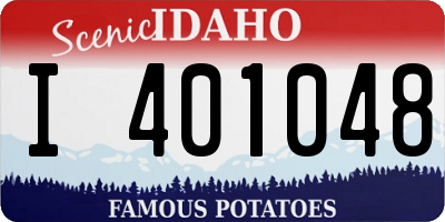 ID license plate I401048