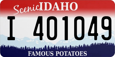 ID license plate I401049