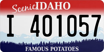ID license plate I401057