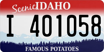 ID license plate I401058