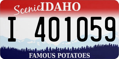 ID license plate I401059