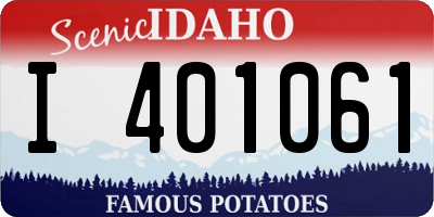ID license plate I401061