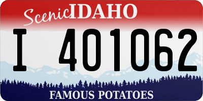 ID license plate I401062