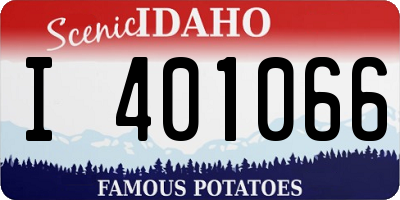 ID license plate I401066