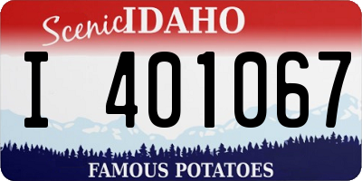 ID license plate I401067