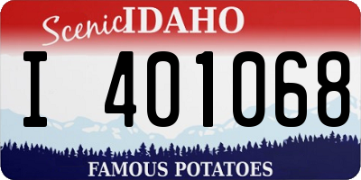 ID license plate I401068