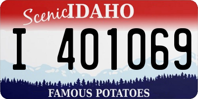 ID license plate I401069