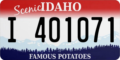 ID license plate I401071