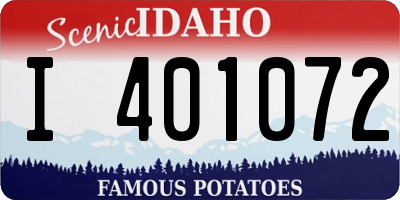 ID license plate I401072