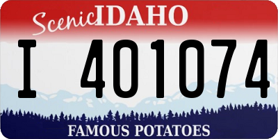 ID license plate I401074