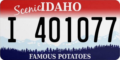 ID license plate I401077